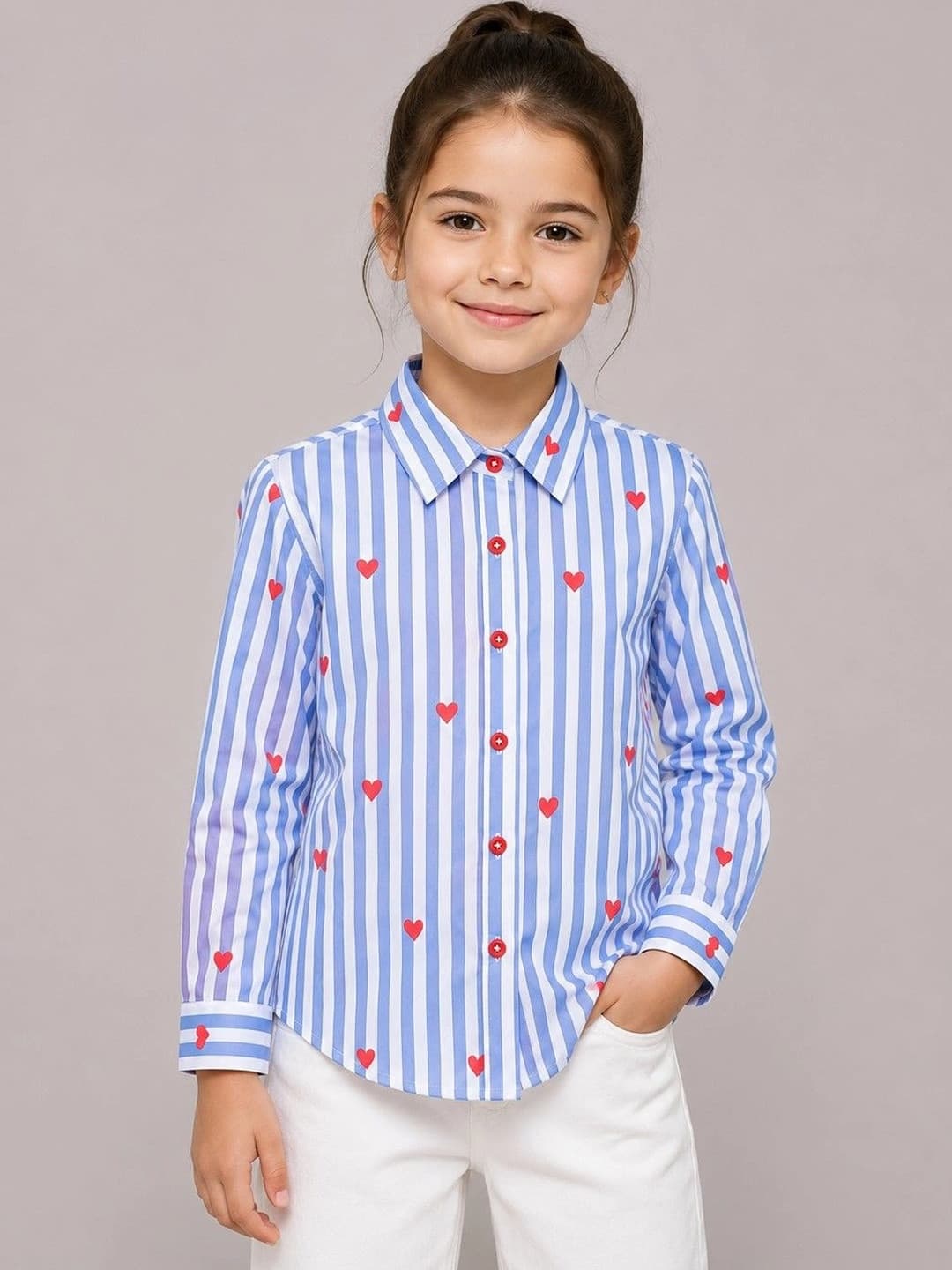 AWW HUNNIE Girls Comfort Printed Casual Shirt