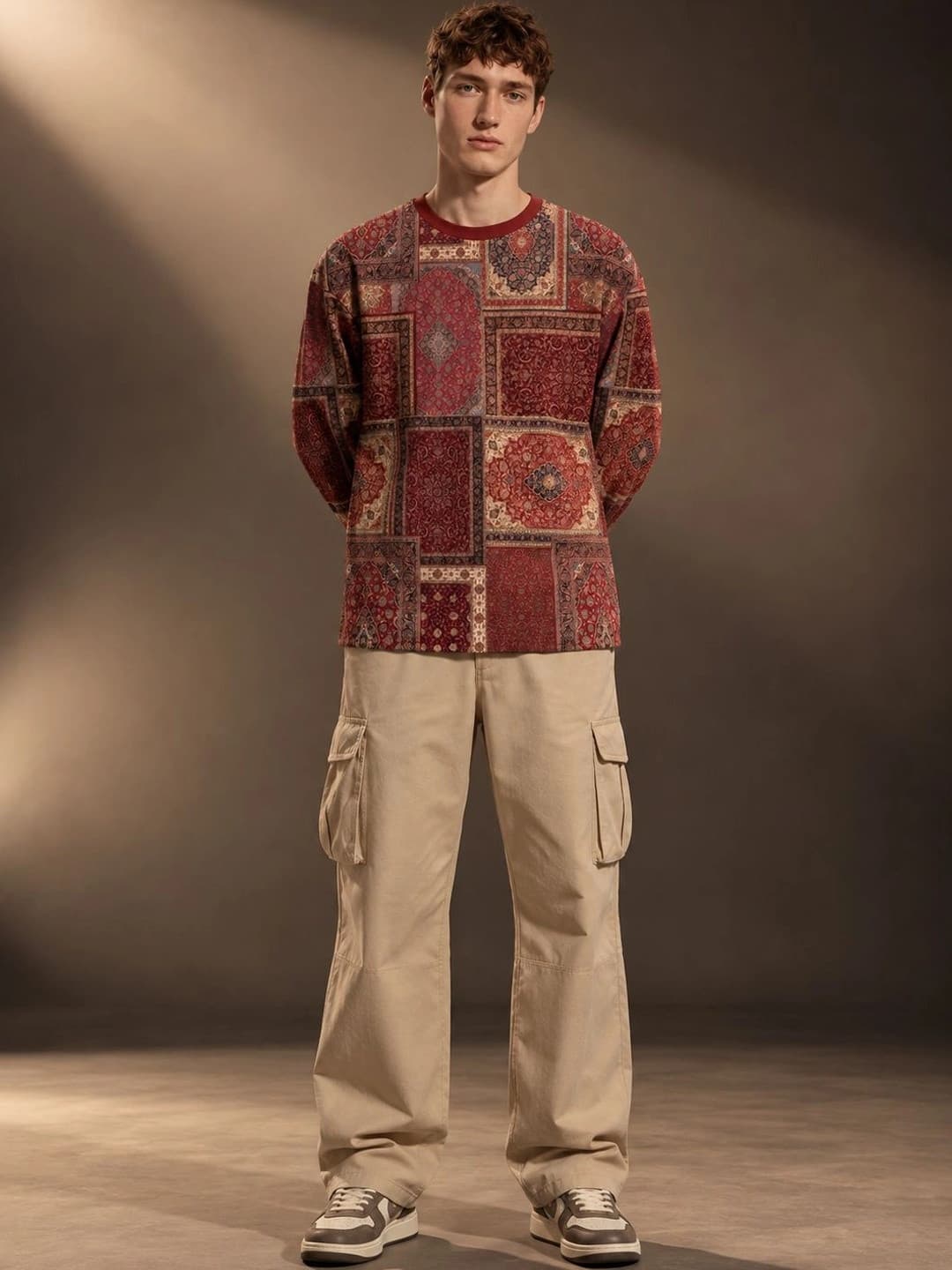 Leotude - Leotude Men Printed Ethnic T-shirt