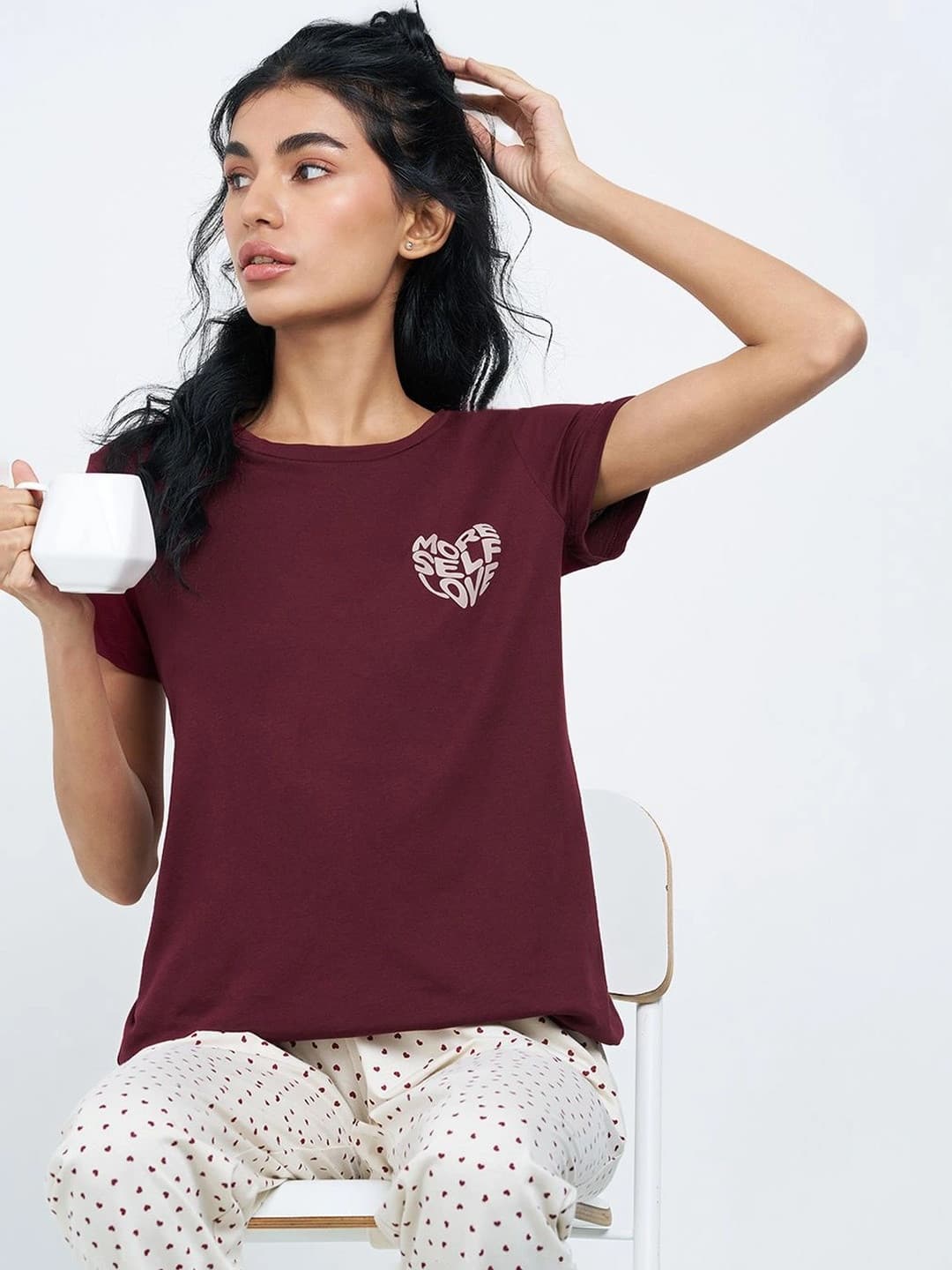 Dreamz by Pantaloons - Dreamz by Pantaloons Printed Round Neck Lounge Tshirts